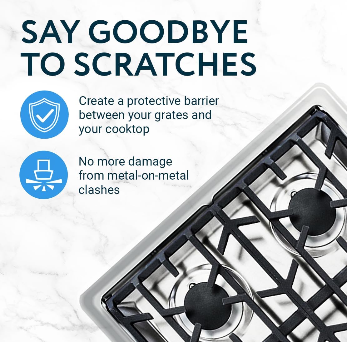 20-Pack Rubber Feet Stove Grates Compatible Viking Range Models DVGSU101 & VGRT560-6GQ