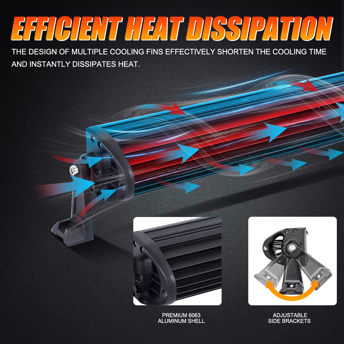 5D SERIES 22 INCH/32 INCH/42 INCH/50 INCH/52 INCH COMBO BEAM STRAIGHT DOUBLE ROW LED LIGHT BAR