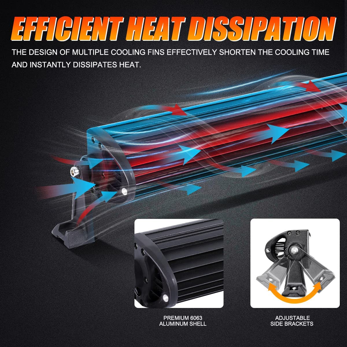 5D SERIES 22 INCH/32 INCH/42 INCH/50 INCH/52 INCH COMBO BEAM STRAIGHT DOUBLE ROW LED LIGHT BAR