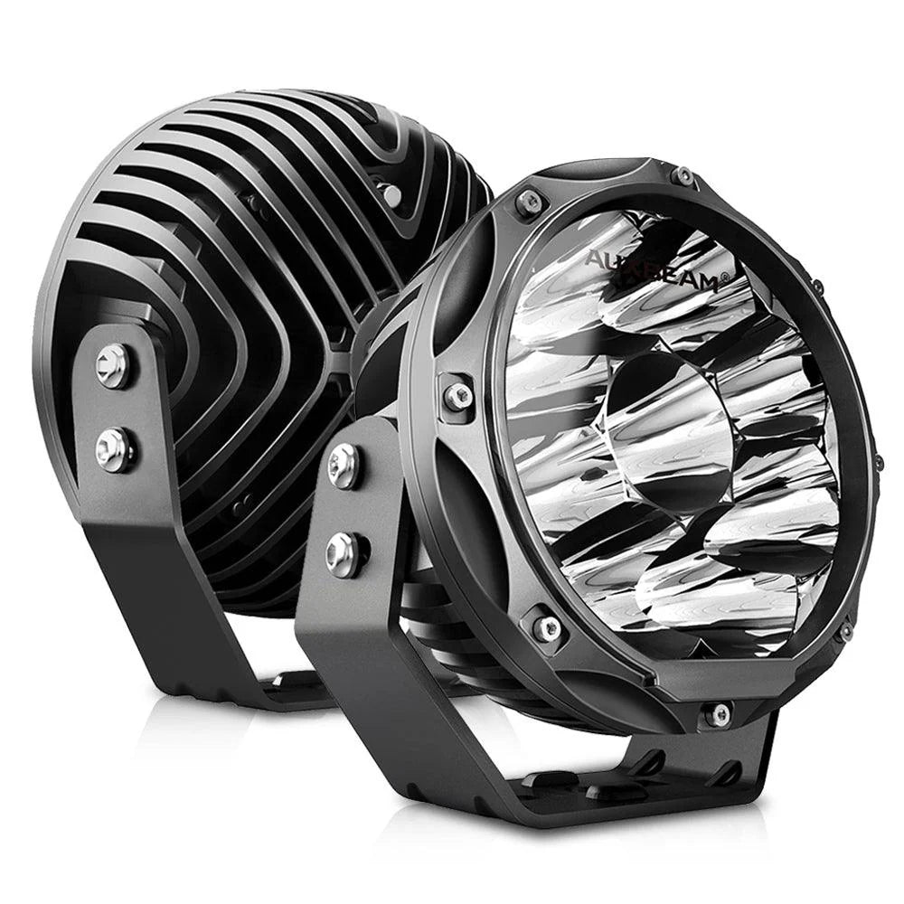 Auxbeam 7" Round Driving Lights LED Off Road Lights 9000LM 90W (Pack Of 2)