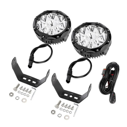Auxbeam 7" Round Driving Lights LED Off Road Lights 9000LM 90W (Pack Of 2)