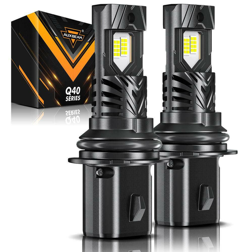 AUXBEAM Q40 Series Ultra-High Brightness 30000LM 120W LED Headlight Bulbs 6500K.