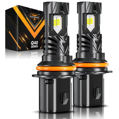 AUXBEAM Q40 Series Ultra-High Brightness 30000LM 120W LED Headlight Bulbs 6500K.