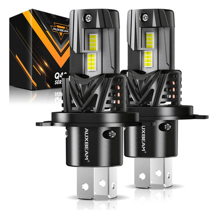 AUXBEAM Q40 Series Ultra-High Brightness 30000LM 120W LED Headlight Bulbs 6500K.