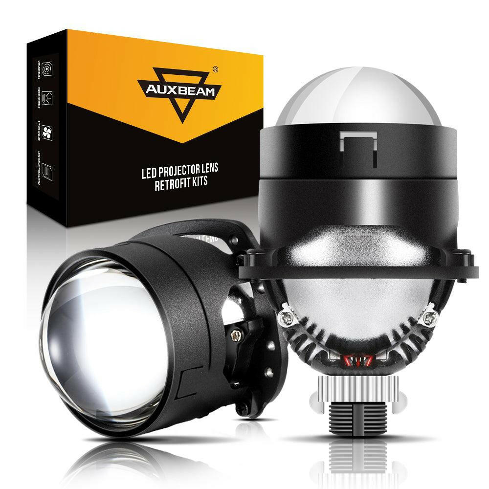 BI-LED PROJECTOR LENS HEADLIGHT 2.5 INCH 80W 6000K NON-DESTRUCTIVE INSTALLATION.