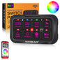 RGB switch panel with toggle mode for LED light and light bar switch functionality
