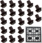 20-Pack Rubber Feet Stove Grates Compatible Viking Range Models DVGSU101 & VGRT560-6GQ