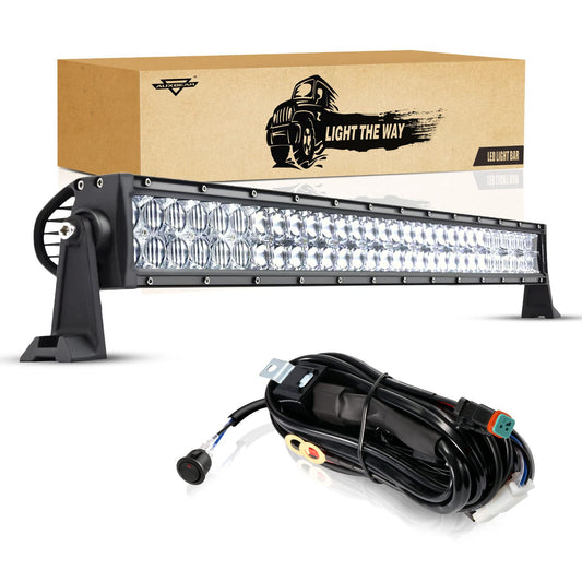 5D SERIES 22 INCH/32 INCH/42 INCH/50 INCH/52 INCH COMBO BEAM STRAIGHT DOUBLE ROW LED LIGHT BAR