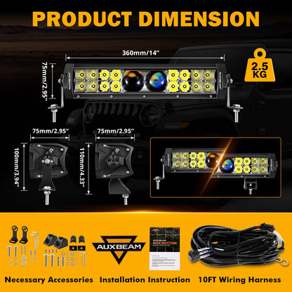 New 5D-PRO Series Super Bright LED Light Bars