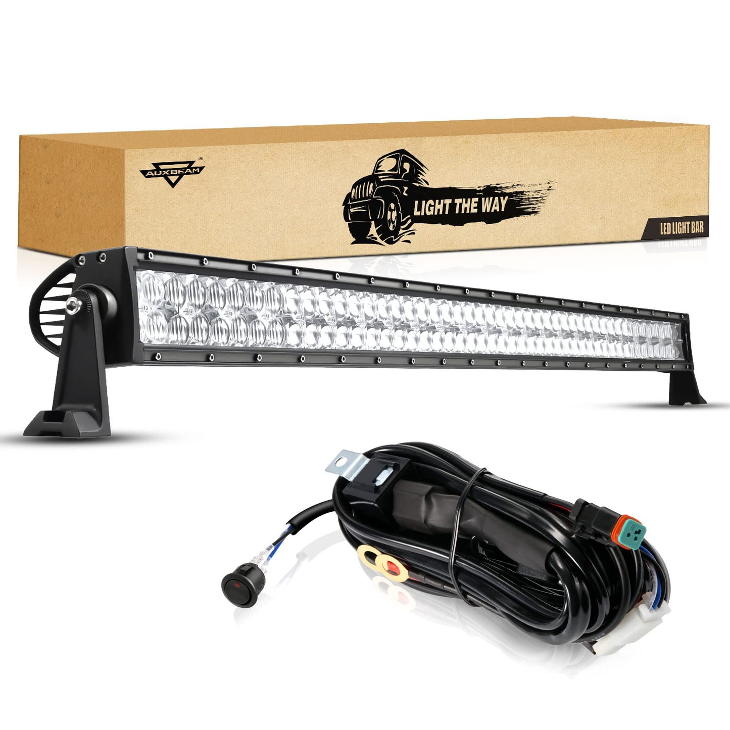 5D SERIES 22 INCH/32 INCH/42 INCH/50 INCH/52 INCH COMBO BEAM STRAIGHT DOUBLE ROW LED LIGHT BAR