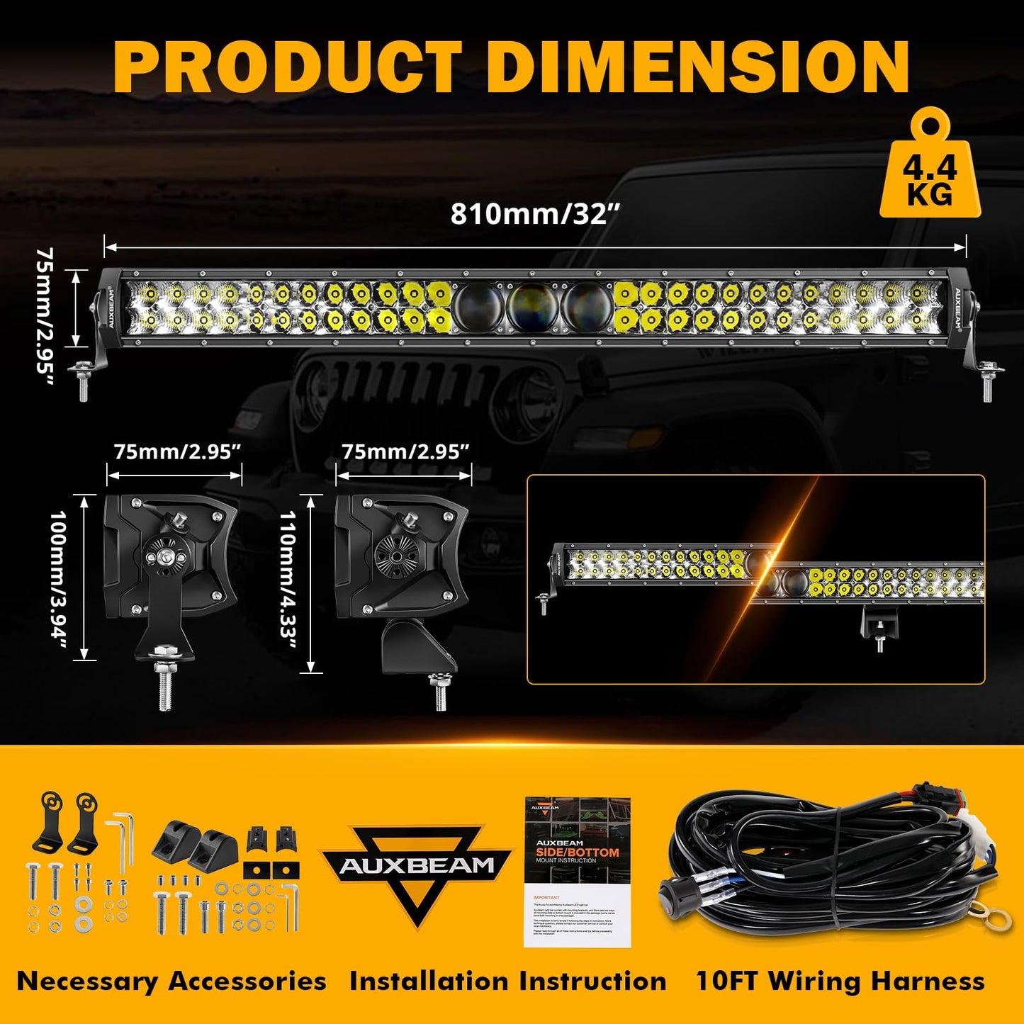 New 5D-PRO Series Super Bright LED Light Bars