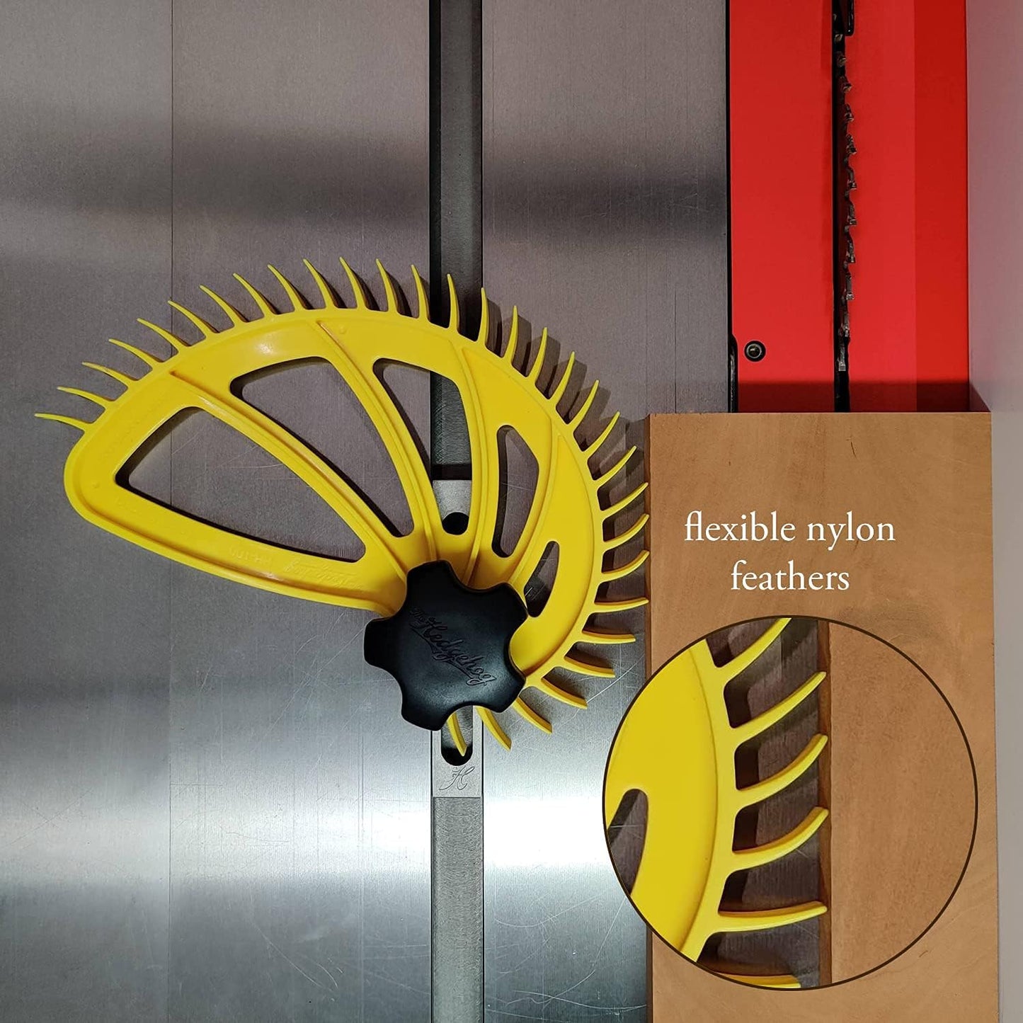 Hedgehog Table Saw Featherboard Single Knob Quick Setup Improves Accuracy Safety.