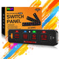 AS-R40/60/80 RGB SLIM SWITCH PANEL TOGGLE/ MOMENTARY/ PULSED MODE SUPPORTED(ONE-SIDED OUTLET)