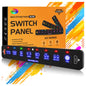 AS-R40/60/80 RGB SLIM SWITCH PANEL TOGGLE/ MOMENTARY/ PULSED MODE SUPPORTED(ONE-SIDED OUTLET)