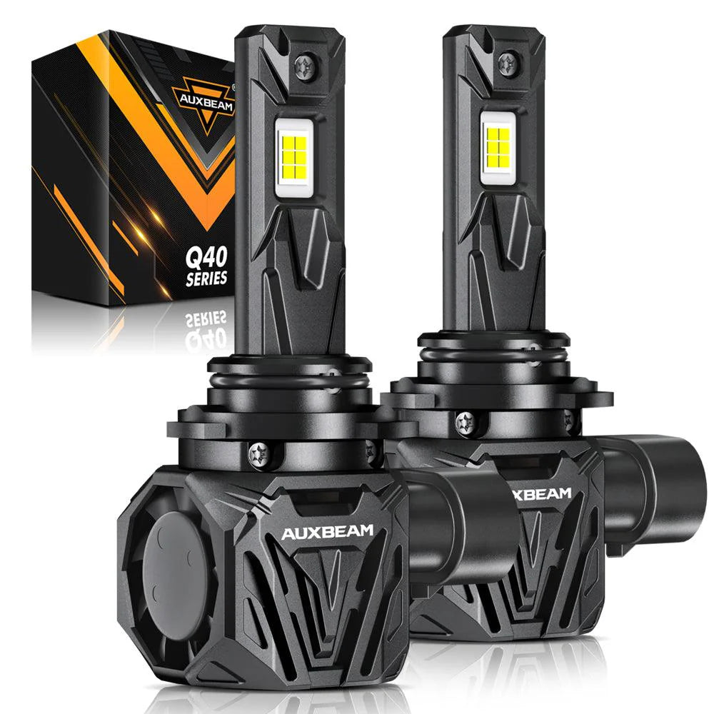 AUXBEAM Q40 Series Ultra-High Brightness 30000LM 120W LED Headlight Bulbs 6500K.