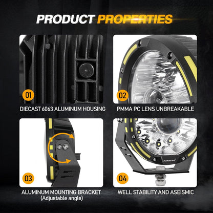 360 PRO Series 7 INCH/9 INCH 360-PRO Series Offroad LED Driving Lights
