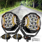 Auxbeam V-ULTRA 5" LED Pod Lights 172W Side Shooter White Amber DRL Driving