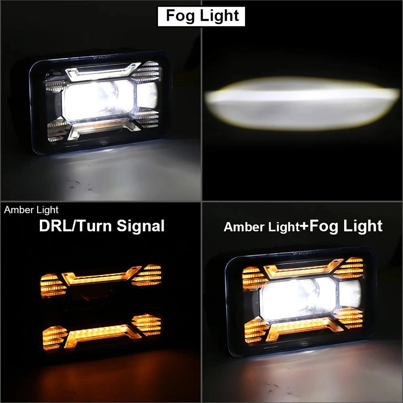 60W LED Fog Lights with DRL/ Turn Signal for Ford F150 2015 2016 2017 2018 2019 2020